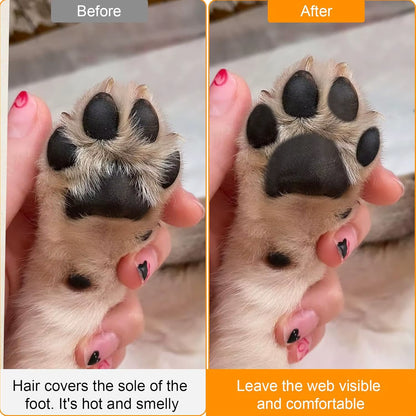 Portable Dog Paw Trimmer with LED Light Waterproof Electric Pet Hair Clipper Low Noise Face Feet Ear Hip Hair Paw Shaver